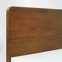 Cadre de lit en bois de chêne massif de conception scandinave B2B Base de lit à plateforme Queen Size Meubles de chambre à coucher Couleurs personnalisées OEM/ODM