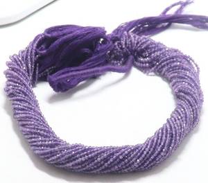 Cuentas facetadas de amatista africana natural AAA de 2 mm, micro cuentas facetadas de amatista para la fabricación de joyería, suministros al por mayor. - Product Image 5