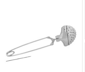 Infuseur à thé en forme de cœur en acier inoxydable, filtre à mailles fines, durable, résistant à la rouille, réutilisable, outil de préparation facile avec poignée - Product Image 3