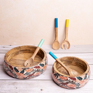 Cuencos Modernos Desechables de Madera de Mango y Acacia para Ensaladas, Vajilla para Fiestas, Fábrica HANDICRAFT HUB - Product Image 6