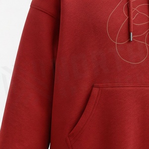 Sweat-shirts à capuche surdimensionnés pour femmes de qualité supérieure, en coton molletonné, respirants, imprimés numériquement, couleur personnalisée, pour l'hiver - Product Image 5