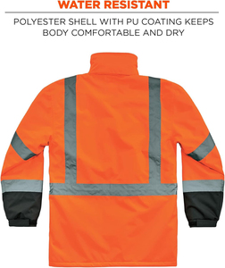 Chaqueta de Seguridad de Invierno de Alta Calidad, Ropa Exterior Duradera de Alta Visibilidad, Proveedor Mayorista - Product Image 6