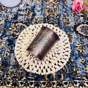 Verre artisanal noir gravé, finition antique, pour la santé ayurvédique, vaisselle de cuisine et de salle à manger - Product Image 6