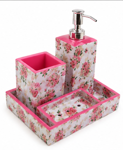 Luxury Bathroom Gift Set Handmade Vanity Organizer Soap Dispenser <b>Toothbrush</b> <b>Holder</b> Housewarming Bathroom Accessories - Product Image 1