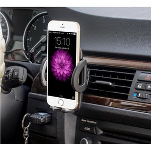 Support de téléphone portable réglable pour grille d'aération de voiture avec support pour une utilisation pratique du téléphone portable - Product Image 2