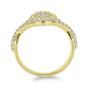 ZAWO Moissanite Cluster <b>Ring</b> Women Halo Design Brilliant Cut Prong Setting Gold Engagement <b>Ring</b> Birthday Gift Fine Jewelry - Product Image 6