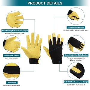 Gants de sécurité durables à points en PVC sur toute la paume, à forte adhérence, pour l'emballage, l'assemblage et la manutention des matériaux - Product Image 2