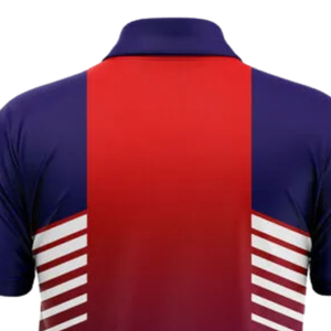Camiseta Deportiva de Cricket Sublimada en Rojo Marino para Hombre, Manga Corta, para Entrenamiento, Partido, Uniforme Deportivo, Ropa de Alto Rendimiento - Product Image 4