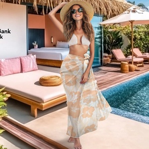 Nouvelles Robes de Plage en Gros, Imprimé Hawaïen, Motif Aloha Coloré, Sarong Hawaïen à Fleurs d'Hibiscus - Product Image 4