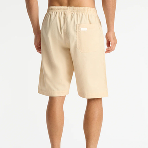 Venta al por mayor de pantalones cortos de algodón con cintura elástica y logotipo personalizado de FIFTH GEAR INTERNATIONAL, pantalones cortos de lana lisos de alta calidad para hombre. - Product Image 4