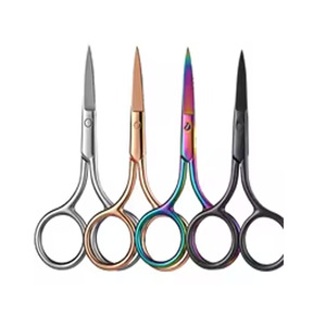 กรรไกรตัดเย็บโลหะสแตนเลสโค้งคมสำหรับงานเย็บปักถักร้อย งานฝีมือ งานบ้าน DIY และงานเสริมสวย สำหรับคนถนัดขวา - Product Image 2