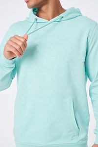 80% coton 20% polyester plusieurs options de couleur OEM Logo personnalisé couleur pull à capuche hommes sweats à capuche simples - Product Image 2