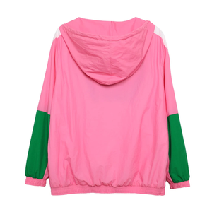 Vestes coupe-vent unisexes personnalisées Alpha Kapa Alpha à demi-zip, vestes imperméables, pulls coupe-vent à demi-zip, sweats à capuche imperméables - Product Image 2