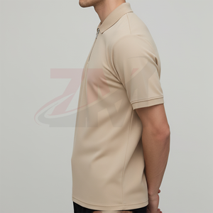เสื้อโปโลผู้ชายผ้าฝ้ายถัก 100% แบบสั่งทำพิเศษ ทรงปกติ แขนสั้น พิมพ์ลายโลโก้ด้วยความร้อน สไตล์ฮิปฮอป - Product Image 2