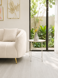 Modern Alexis Ivory Modular Lounge Seating Arrangement with Custom Fabric for Living Room Hotel Hospital Villa - Product Image 4