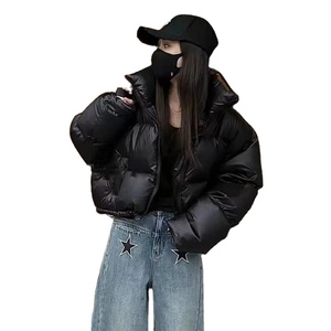 2025 abrigo ultraligero sin costuras para mujer moda de invierno cuello levantado rompevientos prendas de vestir piel de oveja característica transpirable - Product Image 3