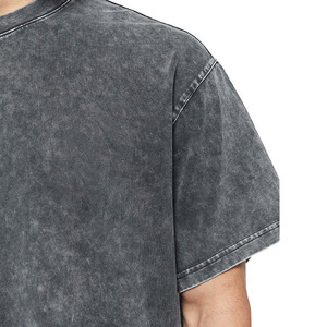 Camiseta Premium para Hombre con Lavado Ácido, Algodón de Alto Gramaje, Estilo Oversize, Ropa Casual de Moda para Pedidos al por Mayor - Product Image 5