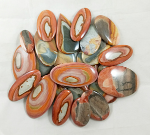 Pierres précieuses en vrac de jaspe polychrome naturel, cabochons, pierres à facettes, cristaux de guérison, fournisseur en gros, export - Product Image 5