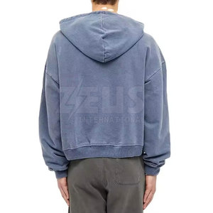 Sweat-shirts à fermeture éclair décontractés en coton mélangé pour hommes, confortables pour l'hiver - Product Image 4