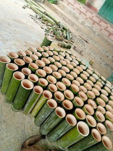 Maceta Colgante de Bambú Natural para Suculentas y Cactus de 12–15 cm, Fabricante de Macetas de Bambú para Jardín - Product Image 2