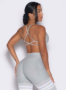 Wholesale Light Cloud Lift Luxe Sports <b>Bra</b> <b>With</b> <b>Spaghetti</b> Adjustable <b>Straps</b> Detailed Front And Back Women's Fitness Sports <b>Bra</b> - Product Image 6