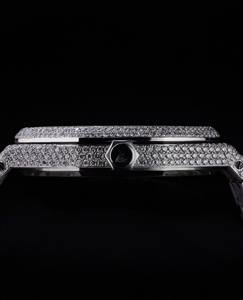 Montre Chronographe Mécanique Unisexe de Luxe Personnalisée, Entièrement Sertie de Diamants Scintillants VVS Moissanite, Style Business Hip Hop Analogique Antique - Product Image 4