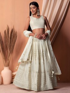 For Georgette Bridesmaid Dress High Neck Short Sleeve <b>Crop</b> <b>Top</b> A-Line Floor-Length <b>Sequin</b> Embroidered Built-in Bra Classic - Product Image 2