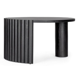 Mesa de Comedor Redonda Moderna de Madera Maciza Hecha a Mano, Ecológica, Diseño Minimalista, Mueble Estable para el Hogar, 6 Plazas - Product Image 4