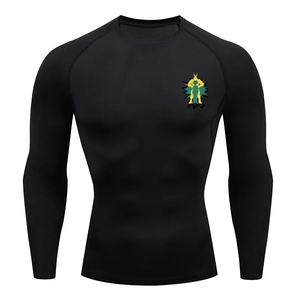All Might Graphic <b>Compression</b> <b>Shirts</b> <b>Men</b> Gym Workout Running Tshirt Summer Athletic Quick Dry Stay Safe Under the Sun UV Rays - Product Image 1