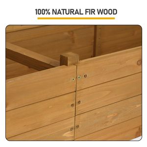 Fioriera Rialzata con Tettoia e Fori di Drenaggio, Contenitore Verticale per Piante Rampicanti - Product Image 3