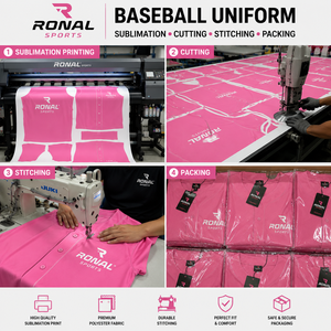 เสื้อเบสบอลแขนสั้นผ้าโพลีเอสเตอร์ 100% ระบายอากาศได้ดี พิมพ์ลายแบบรีดร้อน คุณภาพดีที่สุด ขายส่ง สำหรับผู้ใหญ่ - Product Image 5