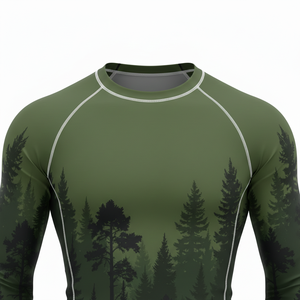 Camiseta Deportiva de Compresión Unisex de Manga Larga, Personalizable por Sublimación, para BJJ, MMA, Jiu Jitsu, Grappling, Entrenamiento No Gi - Product Image 4