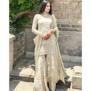 ชุดปักลายสำหรับนักออกแบบเสื้อท่อนบนและ dupatta ขนาด XL - Product Image 5