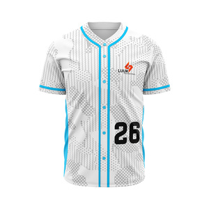 เสื้อเบสบอลสั่งทำพิเศษ พิมพ์ลายแบบซับลิเมชั่น ระบายอากาศได้ดี ชุดกีฬาคุณภาพพรีเมียม ดีไซน์ทันสมัย มีทุกขนาด - Product Image 6