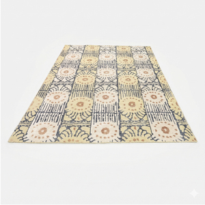 Tapis de zone DECORDEC personnalisé en laine, écologique et antidérapant, tufté à la main, épais, motif floral damassé moderne, pour hôtel, villa, salon - Product Image 2