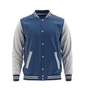 Premium Men's Custom Varsity <b>Jacket</b> Wool Body & PU <b>Leather</b> Sleeves Blank Letterman Baseball <b>Jacket</b> Wholesale Manufacturer - Product Image 6