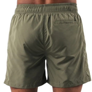 Shorts de bain pour hommes, bleu clair uni, à séchage rapide, écologiques, avec cordon de serrage, pour le surf, la natation, la plage, les sports nautiques - Product Image 2
