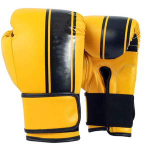 Gants de boxe d'entraînement en cuir couleur personnalisée avec sangle de poignet réglable, impression par sublimation, protection UV - Product Image 1