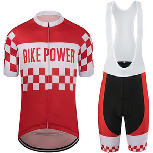 Tenue de cyclisme sur route personnalisée pour hommes, maillot et short à bretelles en polyester respirant avec graphismes d'équipe entièrement sublimés - Product Image 3