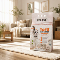 Litière pour chat en tofu biodégradable, faible teneur en poussière, agglomération rapide, 2,4 kg, vente en gros, commerce de détail, distributeurs, importateurs, commande en gros