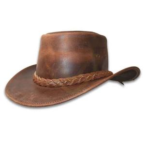หมวกคาวบอยหนังแท้สไตล์ตะวันตกแบบสั่งทำพิเศษ / หมวกคาวบอยหนังแท้สำหรับผู้ชายแบบแห้งเร็ว ขายส่งจากผู้ผลิตชั้นนำ - Product Image 1