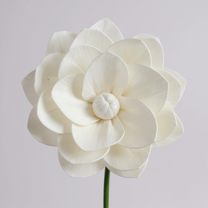 FLORES GRANDES DE MADERA SOLA, Flor de Rosa Inglesa Hecha a Mano, Sostenible, 15-16 CM, Diseño Mixto - Product Image 5