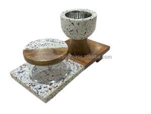 ชุดของขวัญวันอีดสุดหรูจากอินเดีย สำหรับตกแต่งบ้านสไตล์อาหรับ เตาเผาบาคูร์เรซิ่นอีพ็อกซี่สุดหรูพร้อมไม้ธรรมชาติ - Product Image 2