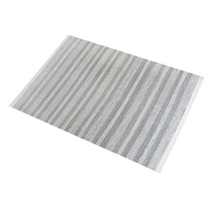 Gray <b>White</b> Striped Jute Area <b>Rug</b> Woven Cotton Blend Carpet Neutral Home Decor for Living Room <b>Bedroom</b> - Product Image 6
