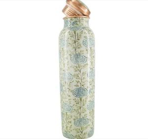 Pure Copper Eco-Friendly Water <b>Bottle</b> 1000ml with Straw Large Capacity for Ayurvedic Benefits - Product Image 4