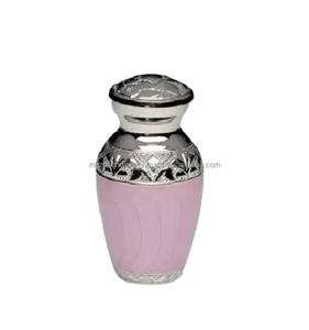 Urne funéraire blanche ailes d'ange dorée Urne funéraire en laiton fabriquée à la main pour cendres humaines - Product Image 6