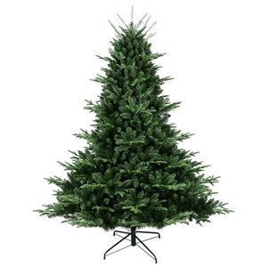 Albero di Natale a forma completa da 2,3 m (7,5 piedi) con 2441 aghi misti in PE/PVC, base larga per spazi ampi, struttura pieghevole facile da montare per grandi dimensioni - Product Image 6