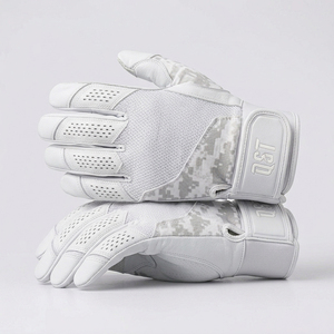 Nouveauté QST : Gants de frappeur de baseball professionnels en cuir pour adultes, respirants, pour l'entraînement, avec fermeture auto-agrippante pour la main gauche - Product Image 5
