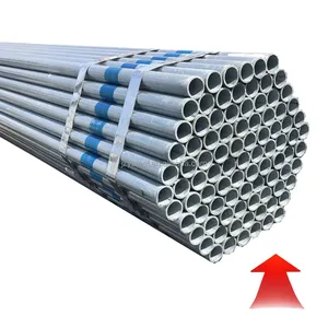 Tubos galvanizados tubo de acero de andamio galvanizado por inmersión en caliente, tubo de andamio Gi de 48,3mm