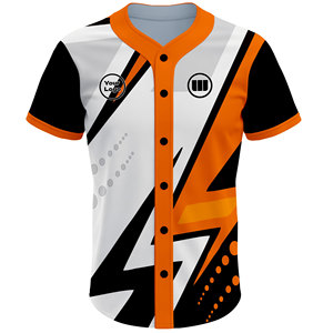 Camiseta de Béisbol OEM ODM, Diseño Sublimado Personalizado, 100% Poliéster, Antibacteriana, de Secado Rápido, Transpirable y Ligera - Product Image 3